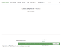 Tablet Screenshot of kleintierpraxis-schlitz.de